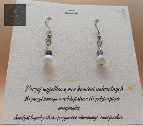 kolczyki-z-kamieni-naturalnych-ametyst-i-magnezyt-bigle-stal-chirurgiczna-handmade