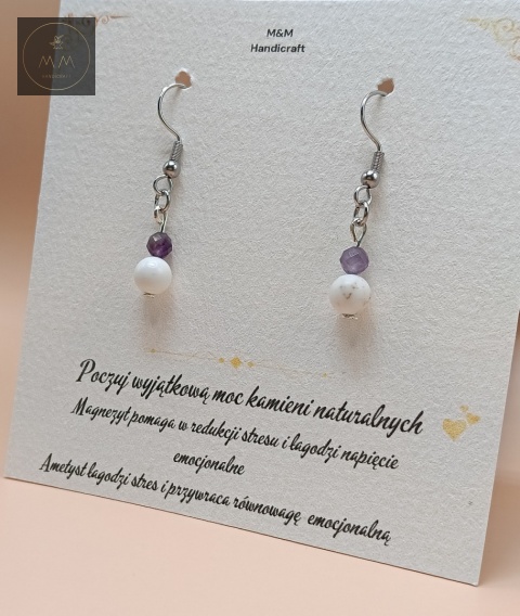 kolczyki-z-kamieni-naturalnych-ametyst-i-magnezyt-bigle-stal-chirurgiczna-handmade-bok-prawy