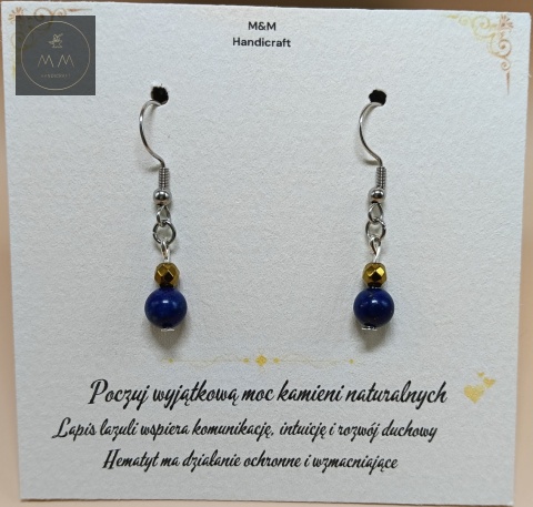 kolczyki-z-kamieni-naturalnych-hematyt-fasetowany-i-lapis-lazuli-handmade-zbliżenie-na-kamienie