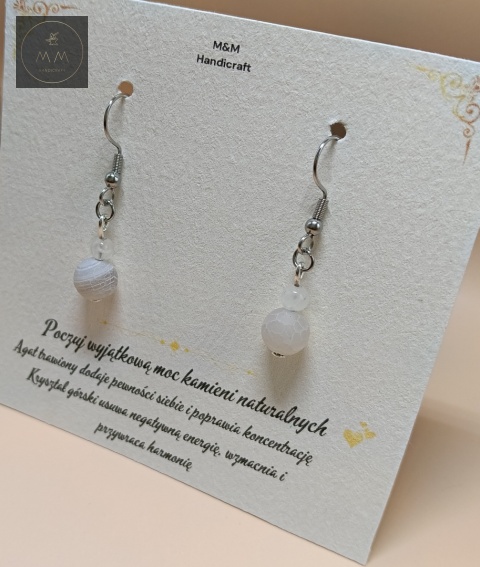 kolczyki-z-kamieni-naturalnych-kryształ-górski-i-agat-trawiony-bigle-stal-chirurgiczna-handmade-bok-prawy