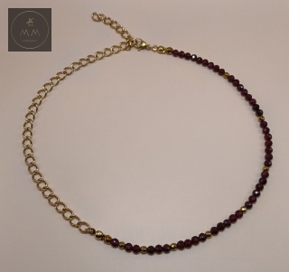 Asymetryczny choker IGNIS - nowoczesna biżuteria handmade