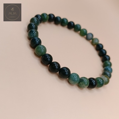 bransoletka-z-kamieni-naturalnych-agat-mszysty-handmade-zbliżenie