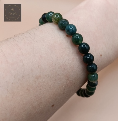 bransoletka-z-kamieni-naturalnych-agat-mszysty-handmade-na-nadgarstku
