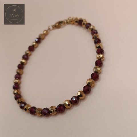 bransoletka-z-kamieni-naturalnych-granat-i-hematyt-handmade