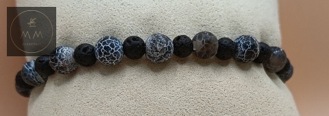bransoletka-z-kamieni-naturalnych-agat-trawiony-i-lawa-wulkaniczna-handmade-na-poduszce