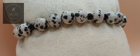 bransoletka-z-kamieni-naturalnych-jaspis-dalmatyński-i-czarny-turmalin-handmade-na-poduszce
