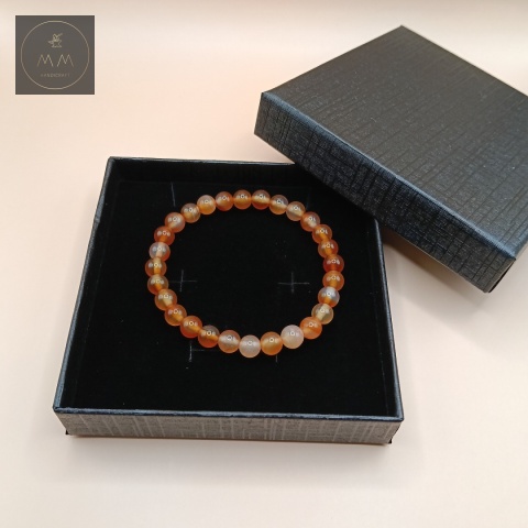 bransoletka-z-kamieni-naturalnych-karneol-handmade-w-ozdobnym-pudełku