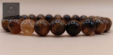męska-bransoletka-z-kamieni-naturalnych-tygrysie-oko-i-cytryn-handmade-zbliżenie-na-kamienie