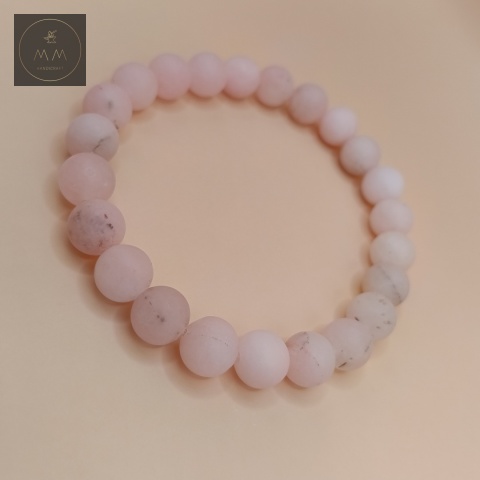 bransoletka-z-kamieni-naturalnych-kwarc-różowy-matowy-handmade
