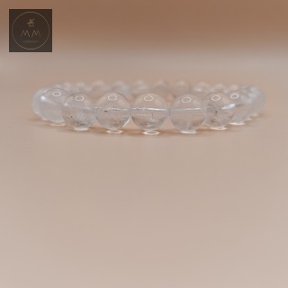 Bransoletka z naturalnego kryształu górskiego - biżuteria handmade z kamieni naturalnych