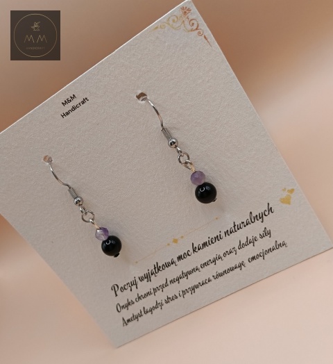 kolczyki-z-kamieni-naturalnych-ametyst-fasetowany-i-onyks-handmade-rzut-z-góry