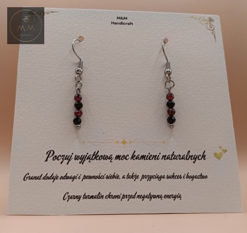 kolczyki-z-kamieni-naturalnych-granat-i-czarny-turmalin-handmade
