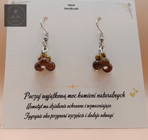 kolczyki-z-kamieni-naturalnych-tygrysie-oko-i-hematyt-bigle-stal-chirurgiczna-handmade