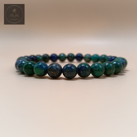 bransoletka-z-kamieni-naturalnych-azuryt-handmade-zbliżenie-na-kamienie