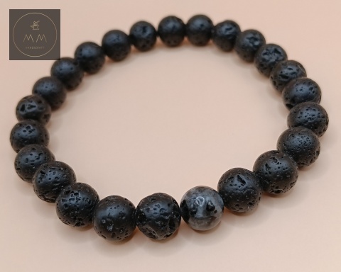 męska-bransoletka-z-kamieni-naturalnych-lawa-wulkaniczna-i-labradoryt-handmade-rzut-z-góry