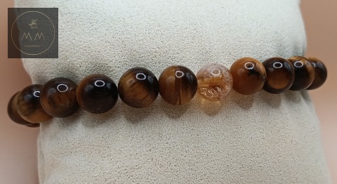 męska-bransoletka-z-kamieni-naturalnych-tygrysie-oko-i-cytryn-handmade-na-poduszce