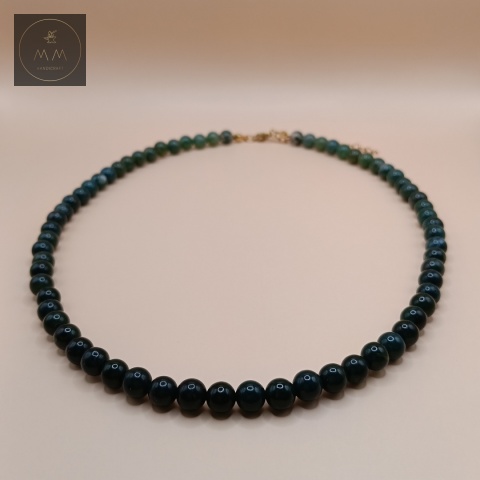 naszyjnik-z-kamieni-naturalnych-agat-mszysty-gradient-handmade-zbliżenie-na-kamienie
