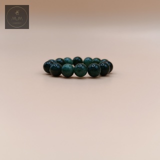 Pierścionek z agatu mszystego - biżuteria handmade z kamieni naturalnych