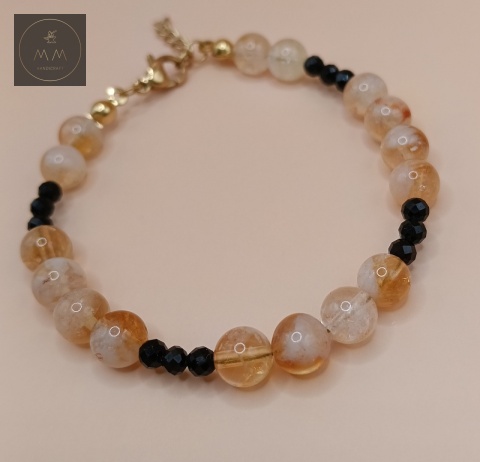 bransoletka-z-cytrynu-i-czarnego-turmalinu-handmade-góra