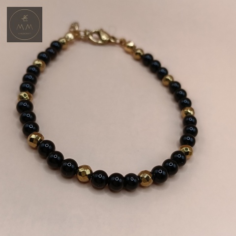 bransoletka-z-onyksu-i-hematytu-z-kamieni-naturalnych-handmade-góra