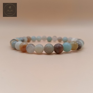 Bransoletka z amazonitu - biżuteria handmade z kamieni naturalnych