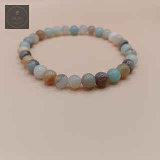 Bransoletka z amazonitu - biżuteria handmade z kamieni naturalnych