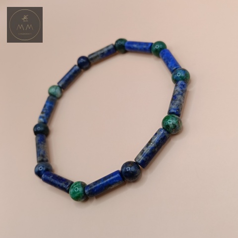 bransoletka-z-kamieni-naturalnych-lapis-lazuli-i-azuryt-handmade