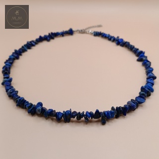 Choker z lapis lazuli - ręcznie robiona biżuteria z kamieni naturalnych