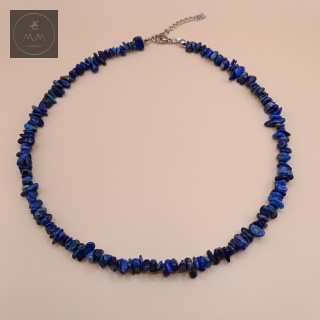 Choker z lapis lazuli - ręcznie robiona biżuteria z kamieni naturalnych