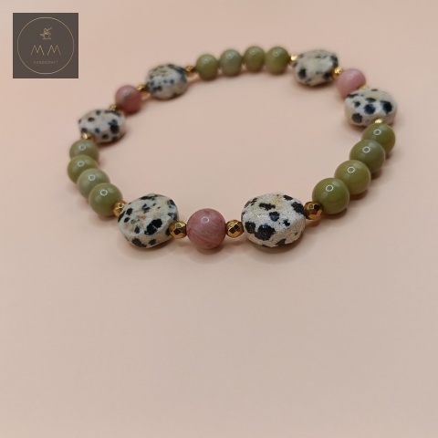 bransoletka-z-kamieni-naturalnych-jaspis-matcha-jaspis-dalmatyński-rodonit-i-hematyt-handmade