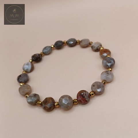 bransoletka-z-kamieni-naturalnych-jadeit-brązowy-i-hematyt-handmade