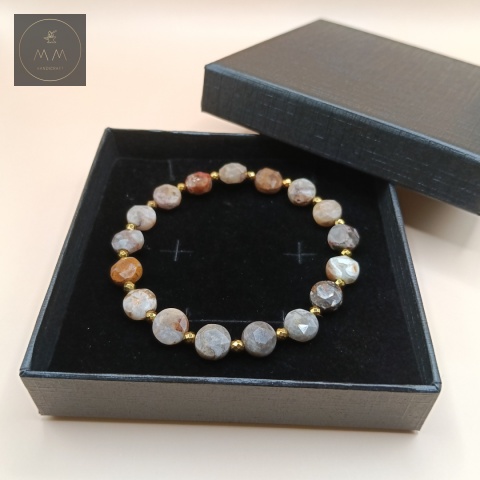 bransoletka-z-kamieni-naturalnych-jadeit-brązowy-i-hematyt-handmade-w-ozdobnym-pudełku