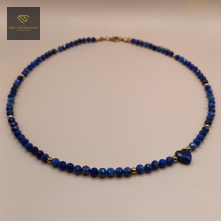 Elegancki Naszyjnik z Kamieni Naturalnych Serce Oceanu - Lapis Lazuli