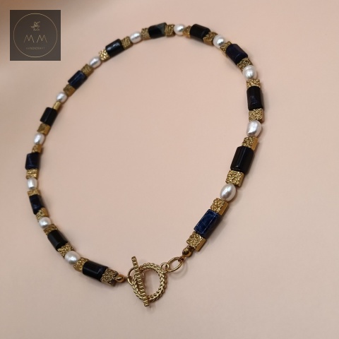 naszyjnik-z-kamieni-naturalnych-sodalit-hematyt-i-pereł-naturalnych-handmade