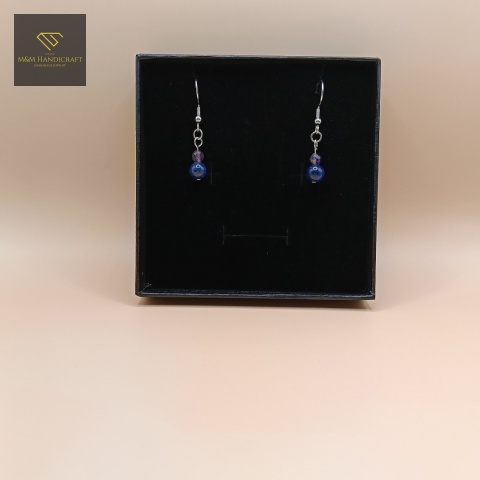 kolczyki-z-kamieni-naturalnych-ametyst-i-lapis-lazuli-handmade-w-ozdobnym-pudełku