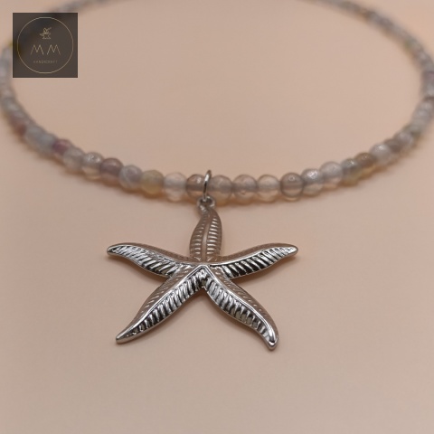 naszyjnik-z-kamieni-naturalnych-agat-fasetowany-handmade-zbliżenie-na-zawieszkę