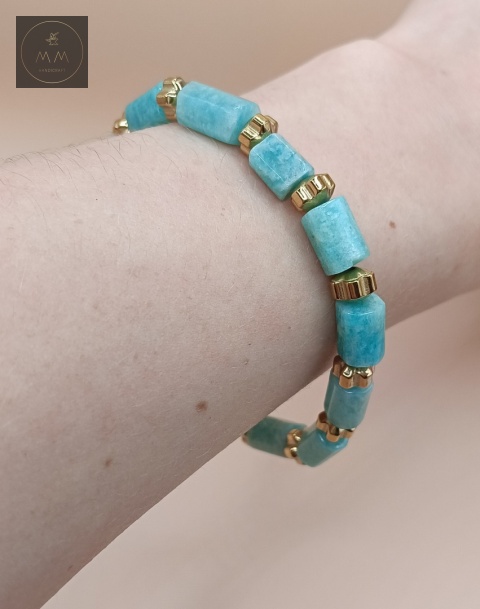 bransoletka-z-kamieni-naturalnych-amazonit-walec-i-hematyt-handmade-na-nadgarstku