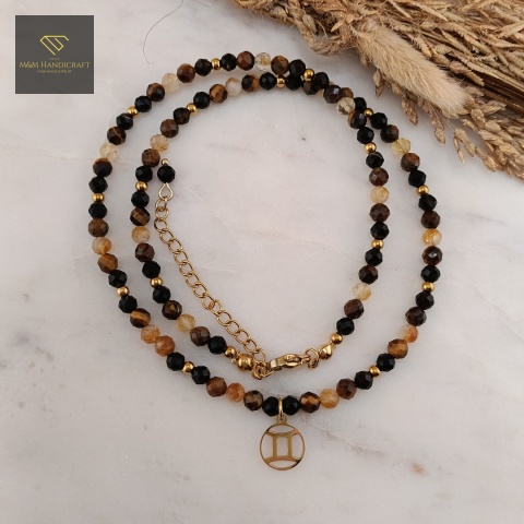 naszyjnik-dla-Bliźniąt-z-kamieni-naturalnych-cytryn-tygrysie-oko-onyks-handmade-zbliżenie