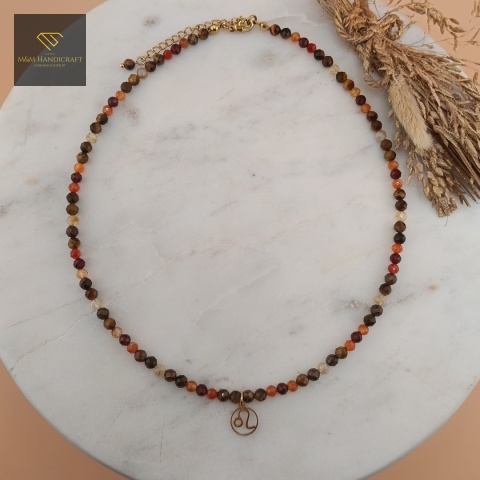 naszyjnik-dla-Lwa-z-kamieni-naturalnych-tygrysie-oko-cytryn-granat-karneol-handmade-rzut-z-góry