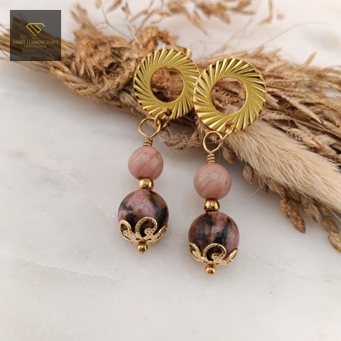 kolczyki-z-kamieni-naturalnych-rodonit-handmade