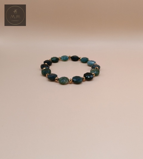bransoletka-z-kamieni-naturalnych-agat-mszysty-i-hematyt-handmade-zbliżenie-na-kamienie