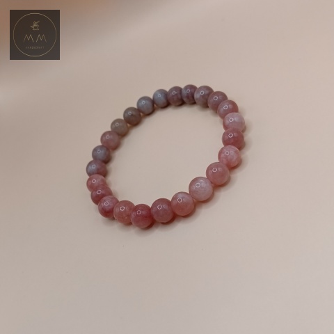 bransoletka-z-kamieni-naturalnych-jadeit-brzoskwiniowy-handmade-zbliżenie