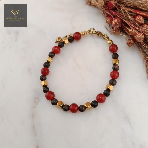 bransoletka-Dotyk-Jesieni-z-kamieni-naturalnych-agat-karneol-bronzyt-hematyt-handmade