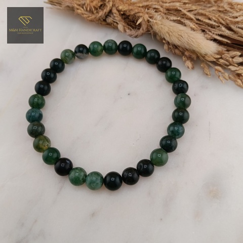 bransoletka-z-kamieni-naturalnych-agat-mszysty-handmade-zbliżenie