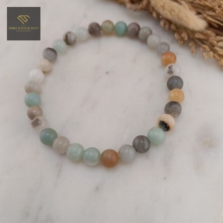 Bransoletka z Amazonitu Biżuteria Handmade z Kamieni Naturalnych