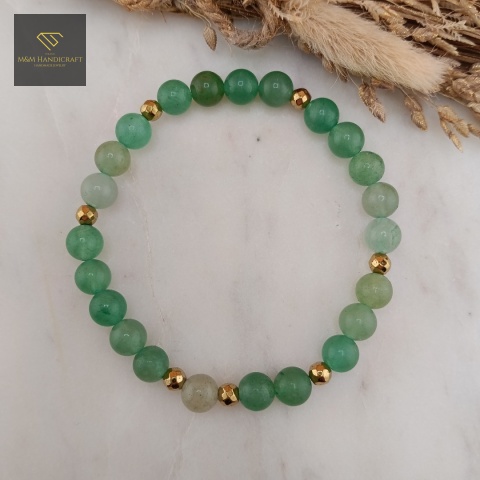 bransoletka-z-kamieni-naturalnych-awenturyn-zielony-i-hematyt-handmade-rzut-z-góry