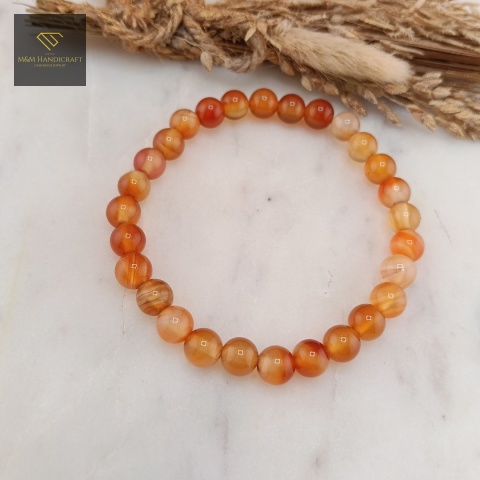 bransoletka-z-kamieni-naturalnych-karneol-handmade-zbliżenie