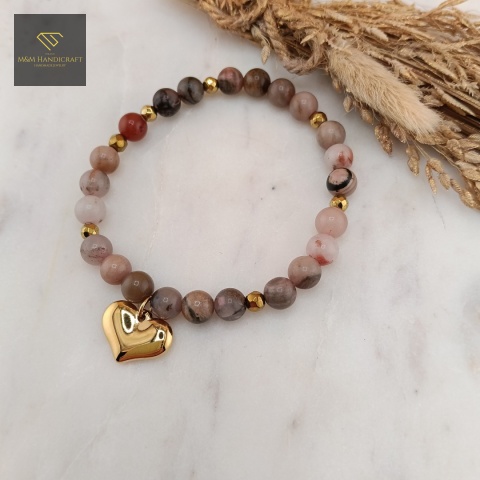 bransoletka-z-kamieni-naturalnych-rodonit-hematyt-handmade-zbliżenie