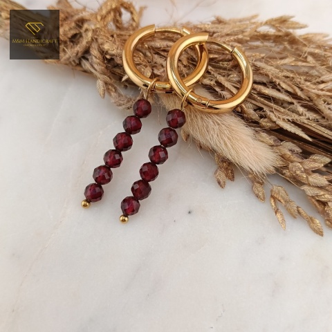 kolczyki-Płomień-Zorzy-z-kamieni-naturalnych-granat-handmade